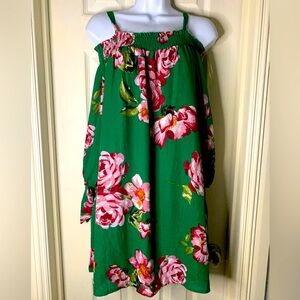 Floral Green Dress